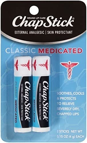 Chapstick Classic Medicated Lip Balm Tubes - 0.15 Oz