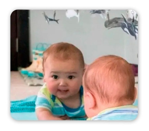 Espejo Acrílico Bebe Montessori Niños Irrompible 90x60 Marco