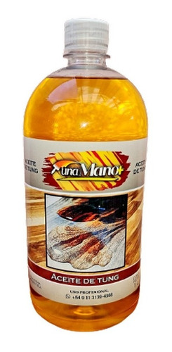 Aceite De Tung Premium X 1 Litro Sin Agregados