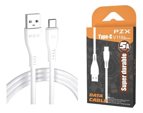 Cable De Carga Y Datos 1 Metro 5a Tipo C Pzx V116s