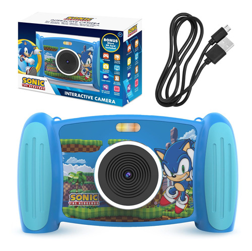 Firsttrends Sonic The Hedgehog - Cámara Interactiva Para Niñ