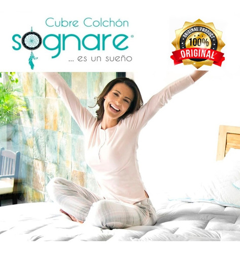 Cubrecolchón Sognare Hipoalergénico 1,5 Plazas (1,00x1,90cm)