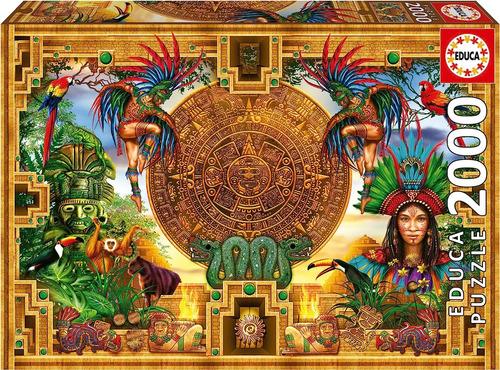 Montaje Calendario Azteca Maya Rompecabezas 2000 Pzas Educa 