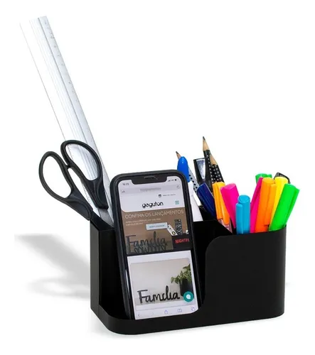 Porta Caneta, Lápis, Celular Kit Básico Geguton