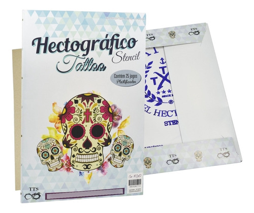 Papel Hectográfico Decalque Tatuagem Tts Caixa 25 Folhas