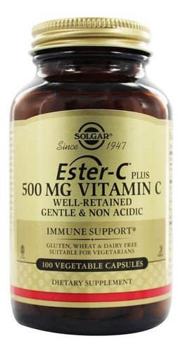 Vitamina C 100 Capsulas Solgar 