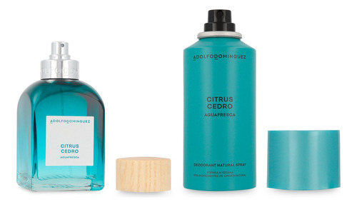 Set Adolfo Dominguez Agua Fresca Citrus Cedro 2pzs Hombre
