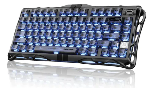 Teclado Gravastar Mercury V75 He 8000hz Preto Preto Inglês Us