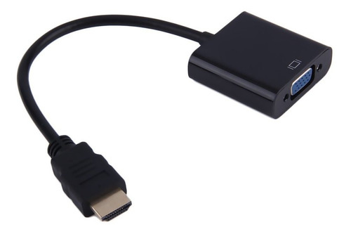 1080p Hdmi Macho Para Vga Cabo Adaptador De Vídeo Fêmea