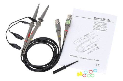 Ca P6100 2pcs Alta Precisión Osciloscopio Sonda 1x 10x