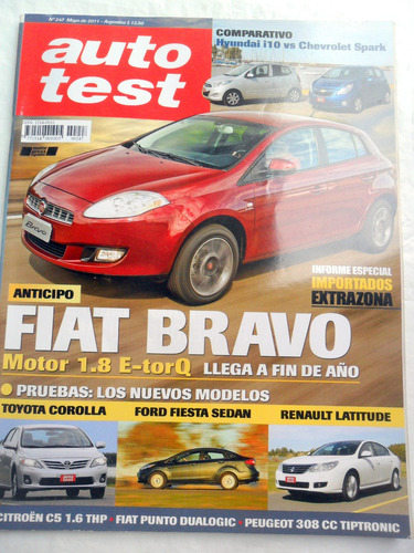 Auto Test 247 Fiat Bravo 1.8, Hyundai I10 Vs Chevrolet Spark
