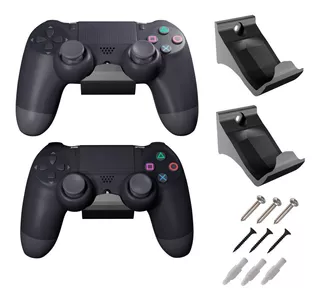 Base Soporte 2 Controles Ps4 Pro / Slim / Dualshock De Pared