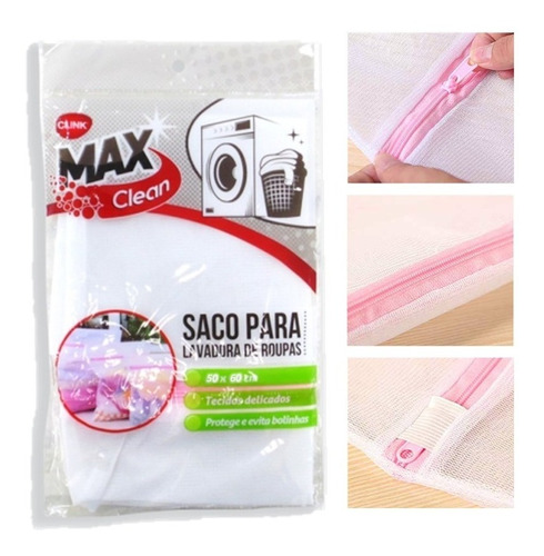 Kit 4 Sacos Para Lavar Roupas 2 G E 2 Gg Delicada Com Zíper