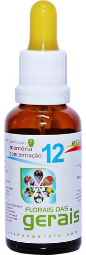 Composto Floral Memória Concentração Nº12 - 30ml