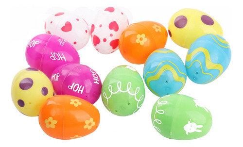 Huevos De Pascua De Plástico Rellenables En L, 12 Unidades,