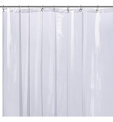 Shower Curtain Liner - 72x72 Clear Peva Fabric Shower C...