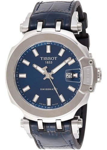 Reloj Tissot T-race Swissmatic Azul Piel Azul T115.407.17.04 Color de la correa Azul oscuro