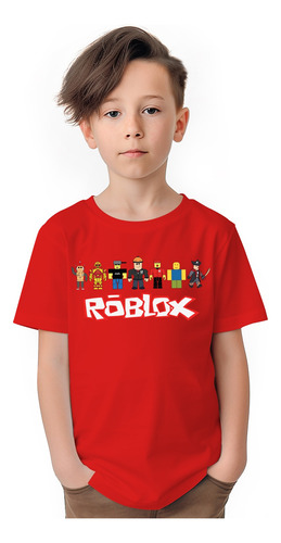 Polera Niños Roblox Portrait Gamer 100% Algodón Wiwi