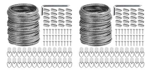 Kit De Alambre Para Colgar Cuadros, 200 Piezas, Alambre Resi