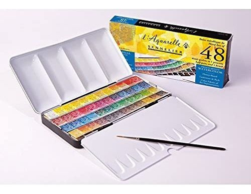 Pintura Dibujo Arte Sennelier French Artists - Juego De Lata