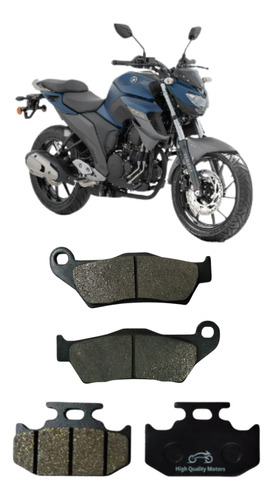 Pastillas Delanteras Y Traseras Para Moto Fz25