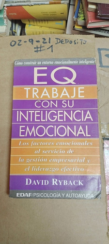 Libro Eq Trabaje Con Su Inteligencia Emocional. David Ryback