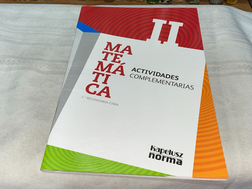 Matematica 2 1° Secundaria Actividades- Kapelusz Norma (Usado)