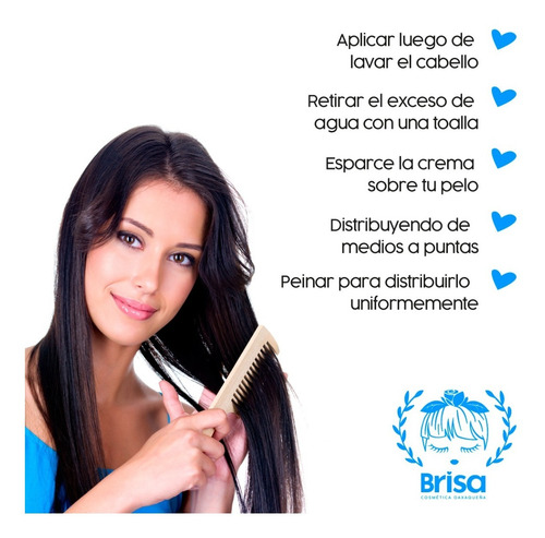 Imagen 4 de 9 de Crema Para Peinar 120 Ml Crema Para Cabello Rizos Lacio