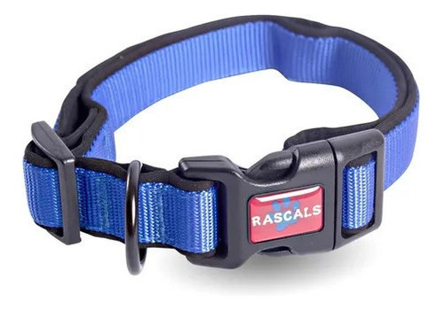 Rascals Collar Perro Acolchonado Premium L 2,5 Regula 41-66c Color Azul