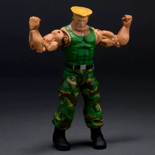 Guile Street Fighter Original Neca 18 Cm Soldado Coronel