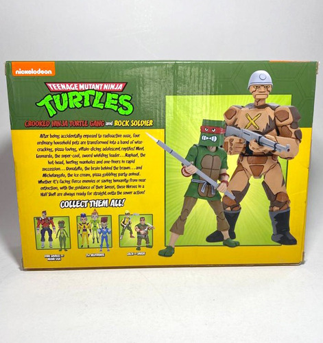 Tmnt Crooked Ninja Turtle Gang Y Rock Soldier Neca Rct (Usado)
