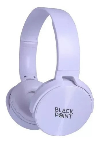 Auricular Con Microfono Black Point H33 Plegable Slim Color Blanco