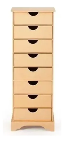 comprar Gaveteiro Para Organizar Escritório E Folha A4 8 Gavetas Mdf