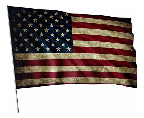 Bandeira Estados Unidos Eua Envelhecida 100x145cm