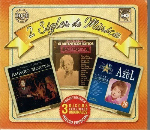 2 Siglos De Musica Amparo Montes / Chelo Silva 3cd Lupita Pa