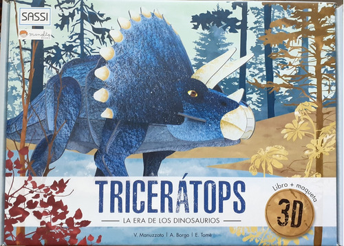 Libro Triceratops - La Era De Los Dinosaurios Con Maqueta 3d