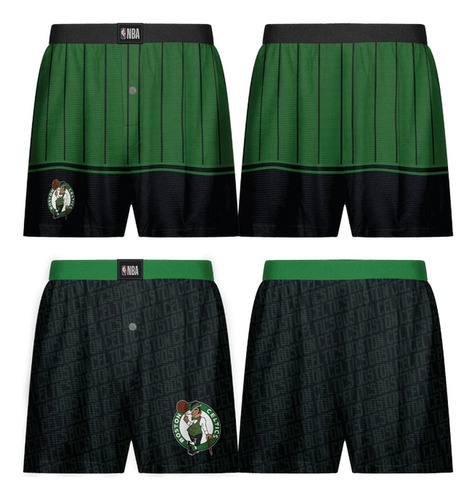 Nba Original 2pack Boxer De Hombre Bostón Celtics Verde