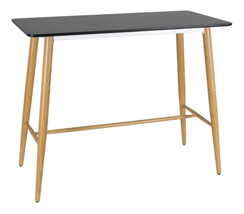 Bancada Para Banqueta - Mesa Alta Retangular - Preto