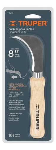 Cuchillo Curvo Para Linóleo 8' Truper