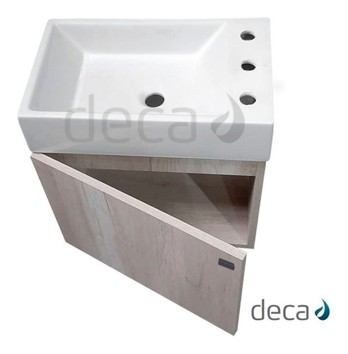 Vanitory Colgar Toillete 50 Mdf Premium Deca L102 Bacha