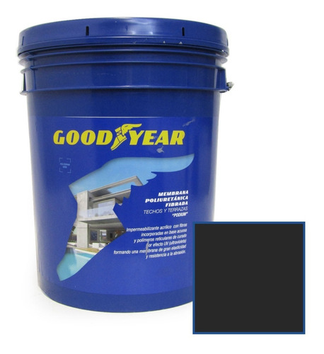 Membrana Liquida Goodyear 20kg Poliuretanica Fibrada Colores