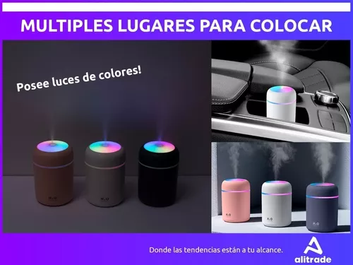 Humidificador Difusor Aromatizador Recargable Inalambrico Usb Luz Rgb Nave  Astronauta Alitrade Color Blanco