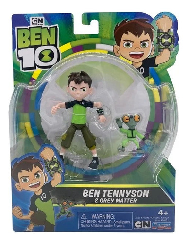 Figura Ben 10 - Ben Tennyson Y Grey Matter - Cartoon Network