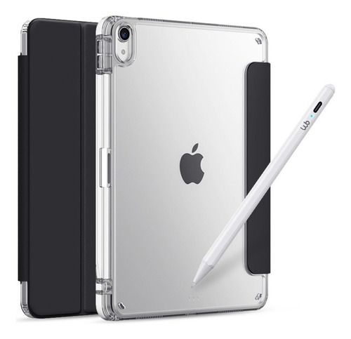 Kit Capa Para iPad 10ª Geração Translucida Preta + Wb Pencil