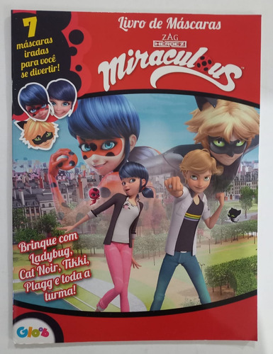 Miraculus Livro Das Máscaras 7 Máscaras Ladybug E Sua Turma
