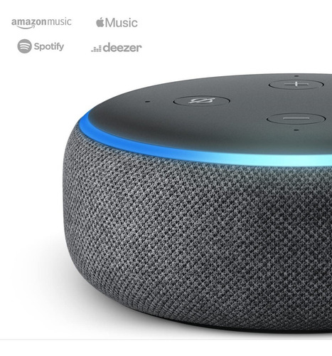 Echo Dot 3ª Geração Smart Speaker Com Alexa Amazon Bivolt Cor Preto 110V/220V