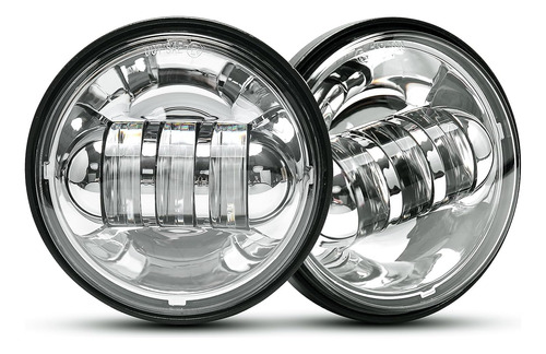 Aprobado Por Puntos 2 Unids Cromo 4.5 Pulgadas Led Paso Luz