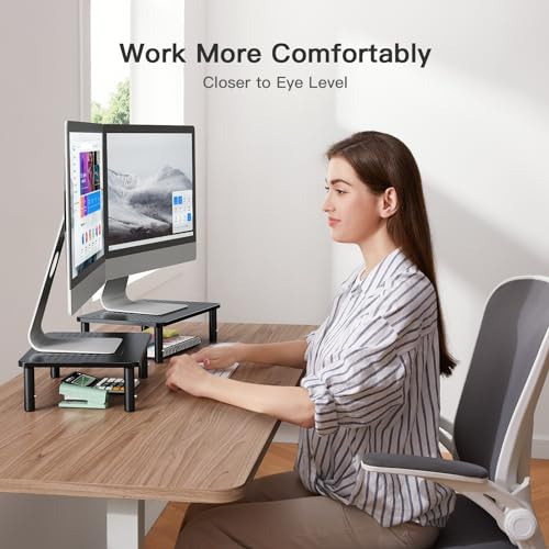 Base Para Monitor Huanuo Para Escritorio, Base Ajustable En