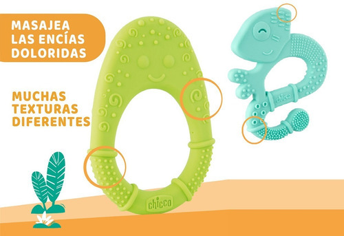 Imagen 2 de 3 de Mordillo Silicone Super Soft Palta Chicco 2m+