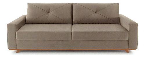 Sofá Argos, 225 cm, terciopelo 421, marrón, color higuera, marrón claro